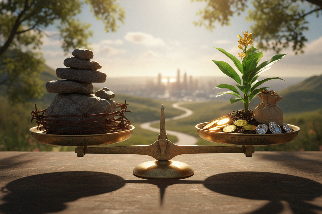 Sijoittamisen peruspalikat: riskin ja tuoton tasapaino