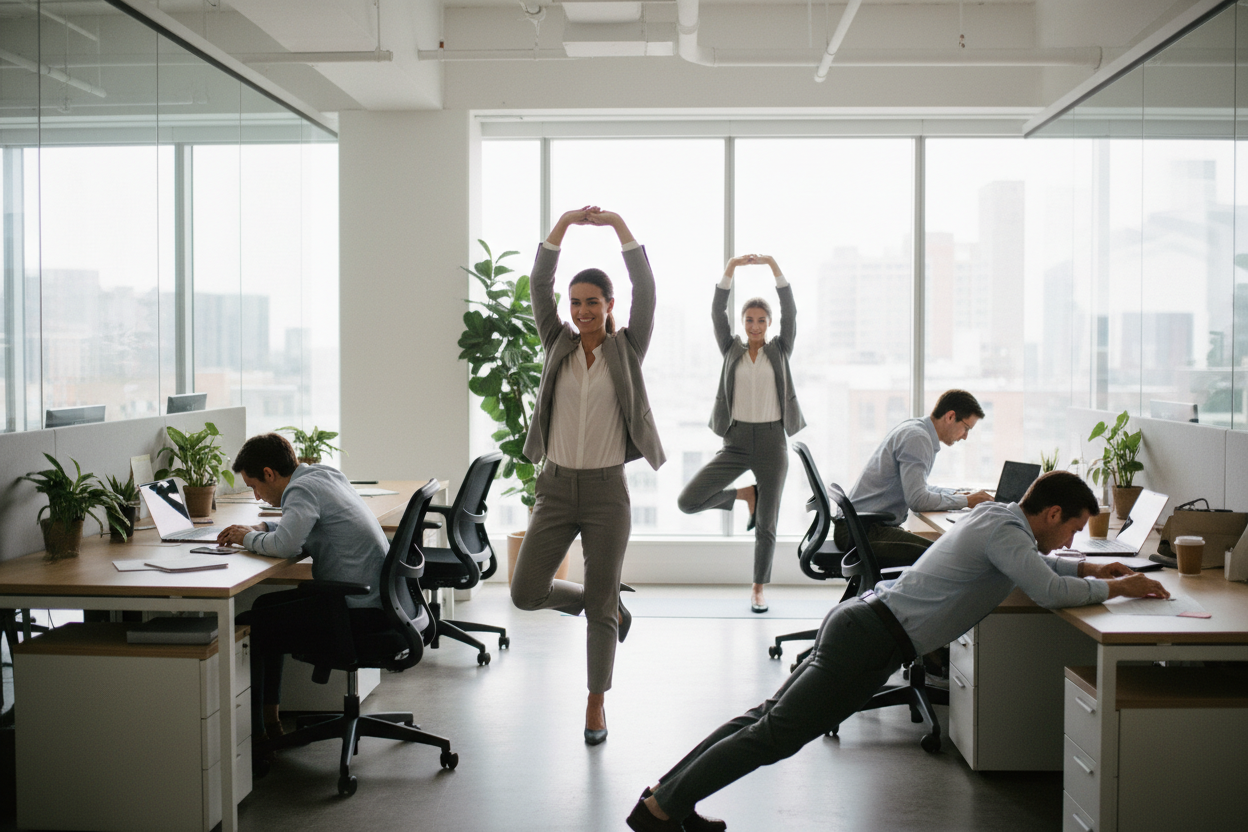 Micro-pauses au travail: protéger son dos et sa nuque